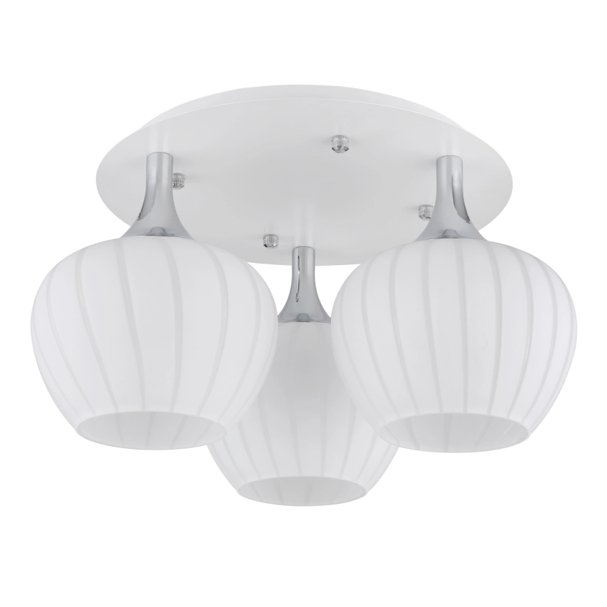 Globo - Surface-mounted chandelier 3xE27/40W/230V white