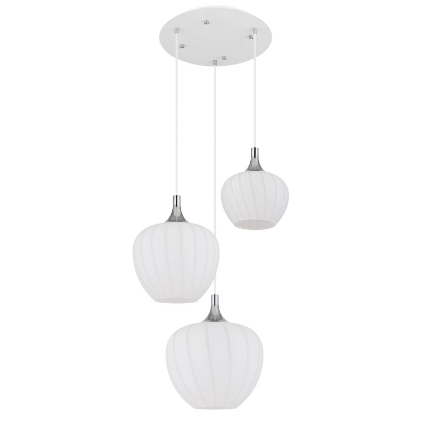 Globo - Chandelier on a string 3xE27/40W/230V white
