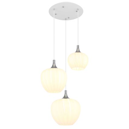 Globo - Chandelier on a string 3xE27/40W/230V white