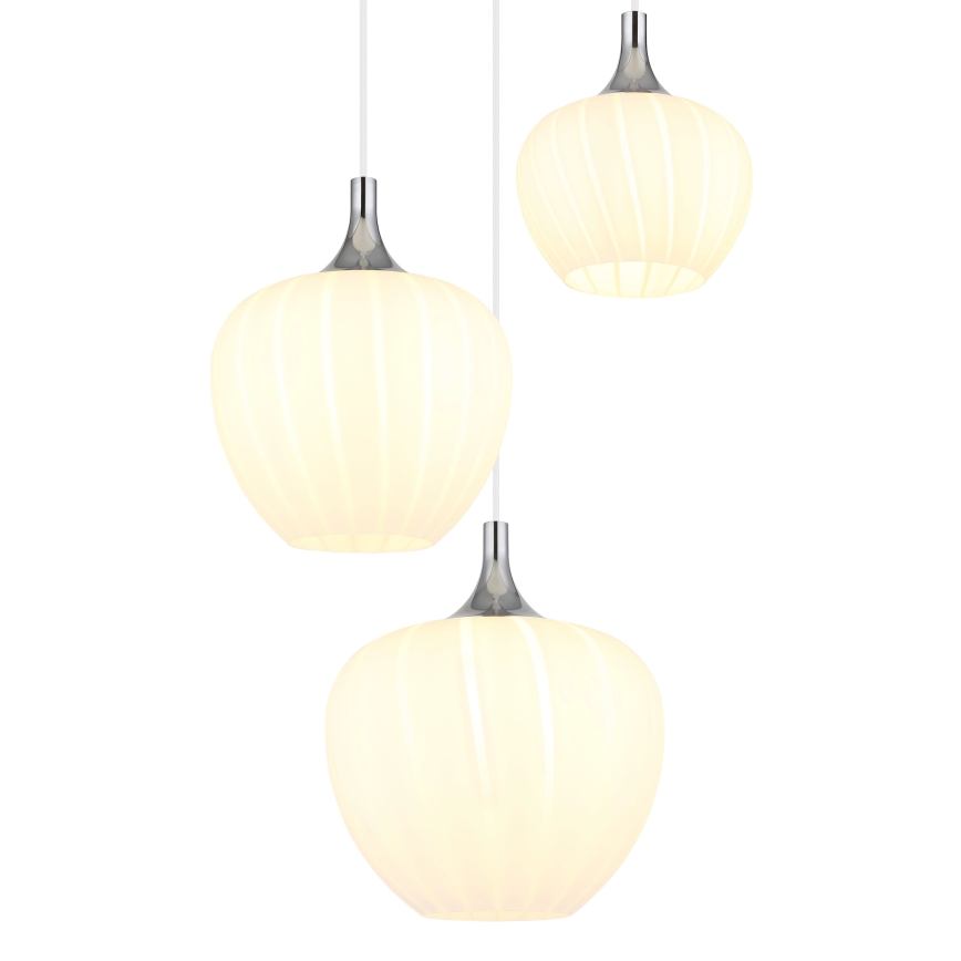 Globo - Chandelier on a string 3xE27/40W/230V white