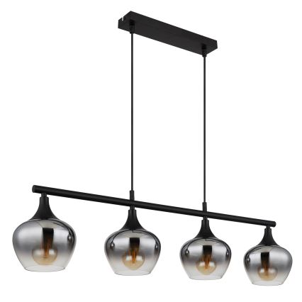 Globo - Chandelier on a string 4xE27/40W/230V black