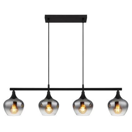 Globo - Chandelier on a string 4xE27/40W/230V black