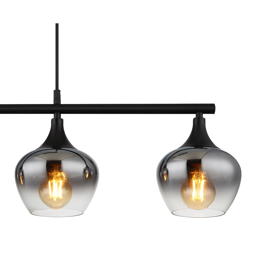 Globo - Chandelier on a string 4xE27/40W/230V black