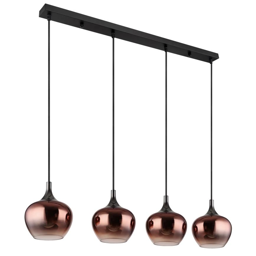 Globo - Chandelier on a string 4xE27/40W/230V copper