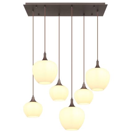 Globo - Chandelier on a string 6xE27/40W/230V white