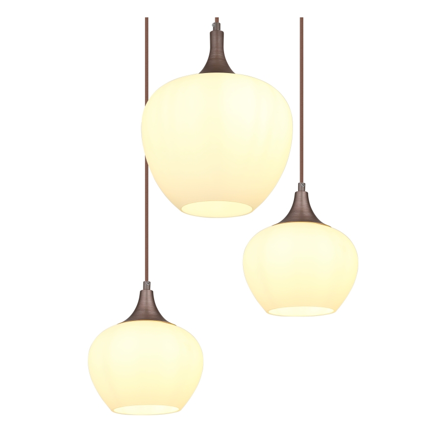 Globo - Chandelier on a string 6xE27/40W/230V white