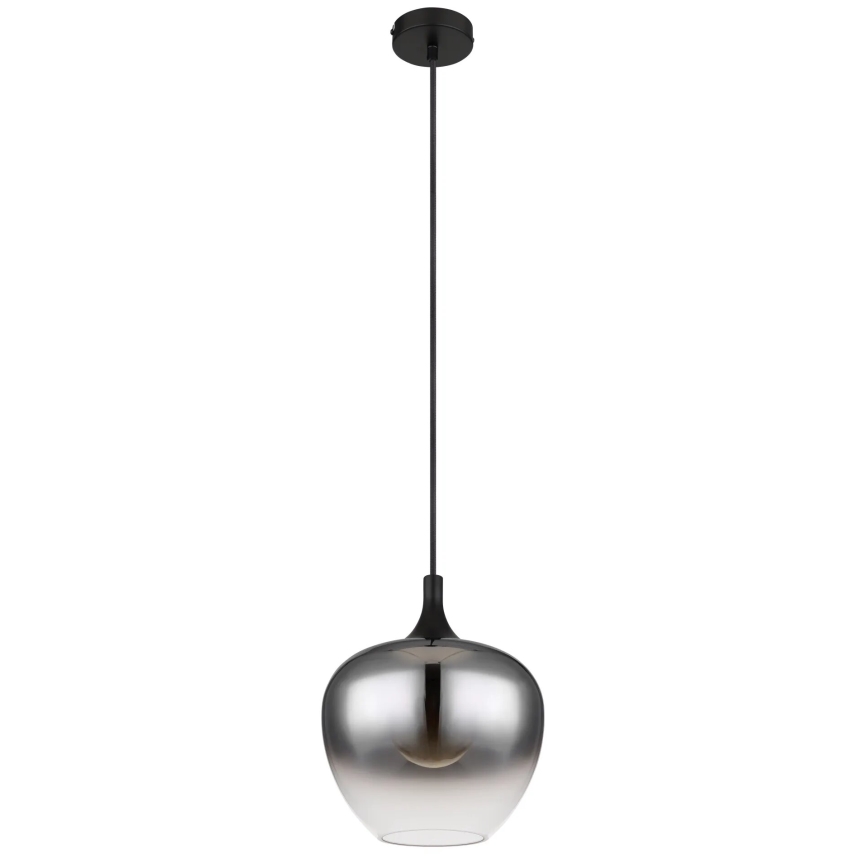 Globo - Chandelier on a string 1xE27/40W/230V d. 24 cm black