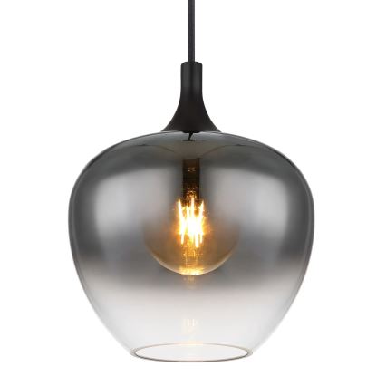Globo - Chandelier on a string 1xE27/40W/230V d. 24 cm black