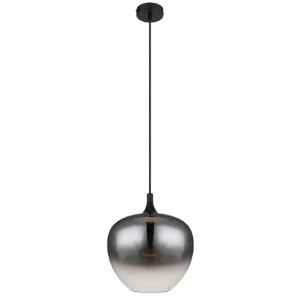 Globo - Chandelier on a string 1xE27/60W/230V d. 29 cm black