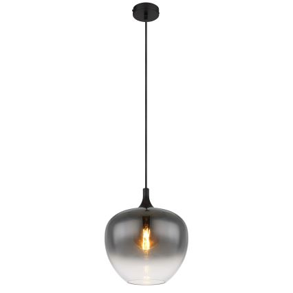 Globo - Chandelier on a string 1xE27/60W/230V d. 29 cm black