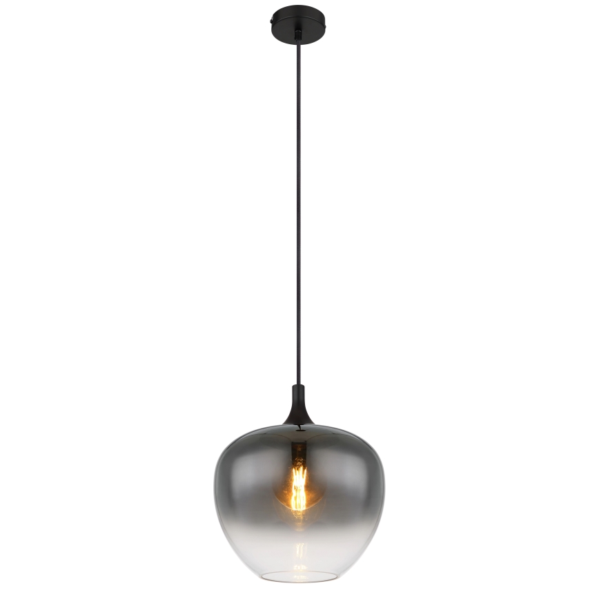 Globo - Chandelier on a string 1xE27/60W/230V d. 29 cm black