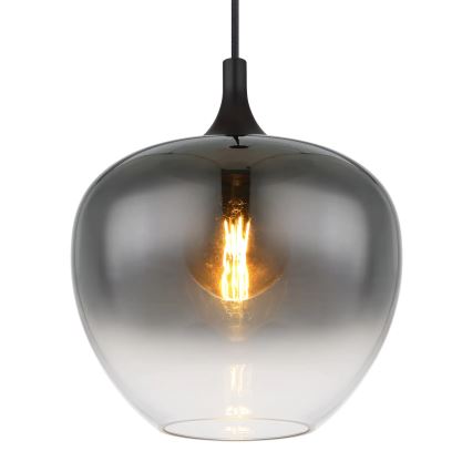 Globo - Chandelier on a string 1xE27/60W/230V d. 29 cm black