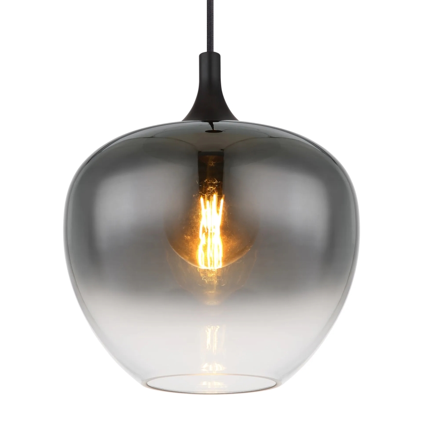Globo - Chandelier on a string 1xE27/60W/230V d. 29 cm black