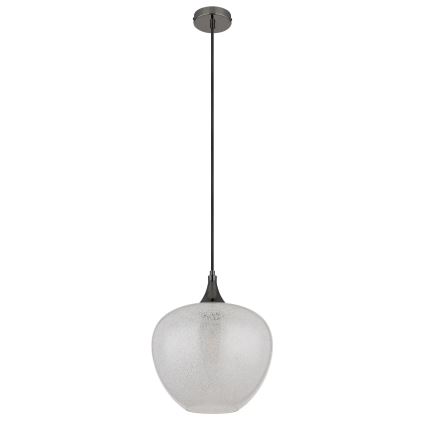 Globo - Chandelier on a string 1xE27/40W/230V d. 29 cm white/anthracite