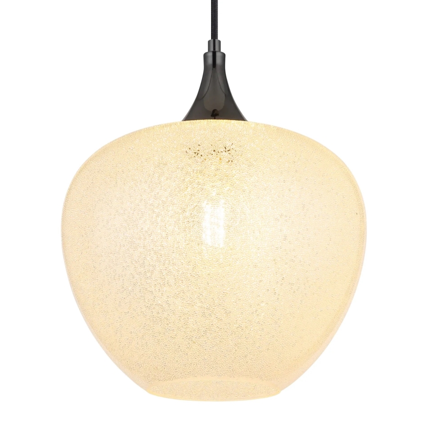 Globo - Chandelier on a string 1xE27/40W/230V d. 29 cm white/anthracite