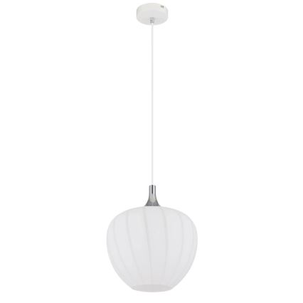 Globo - Chandelier on a string 1xE27/60W/230V d. 29 cm white