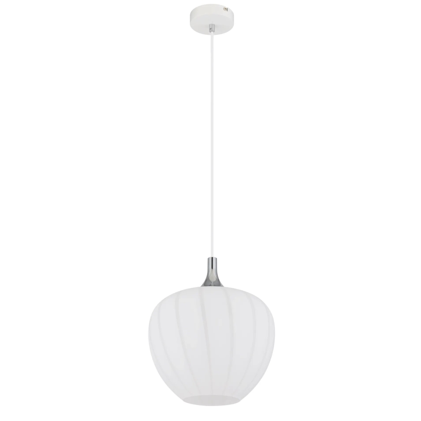 Globo - Chandelier on a string 1xE27/60W/230V d. 29 cm white