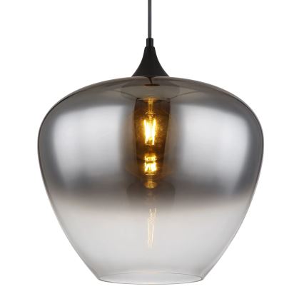 Globo - Chandelier on a string 1xE27/60W/230V d. 40 cm black
