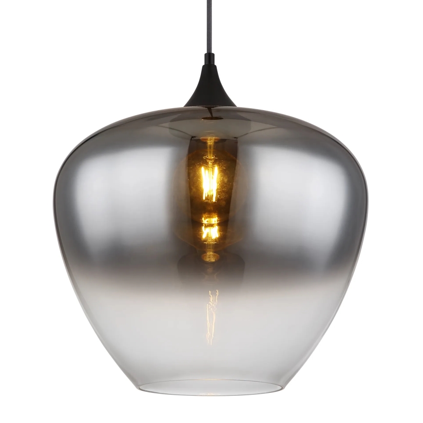 Globo - Chandelier on a string 1xE27/60W/230V d. 40 cm black