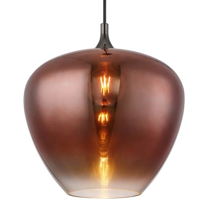 Globo - Chandelier on a string 1xE27/60W/230V d. 40 cm copper