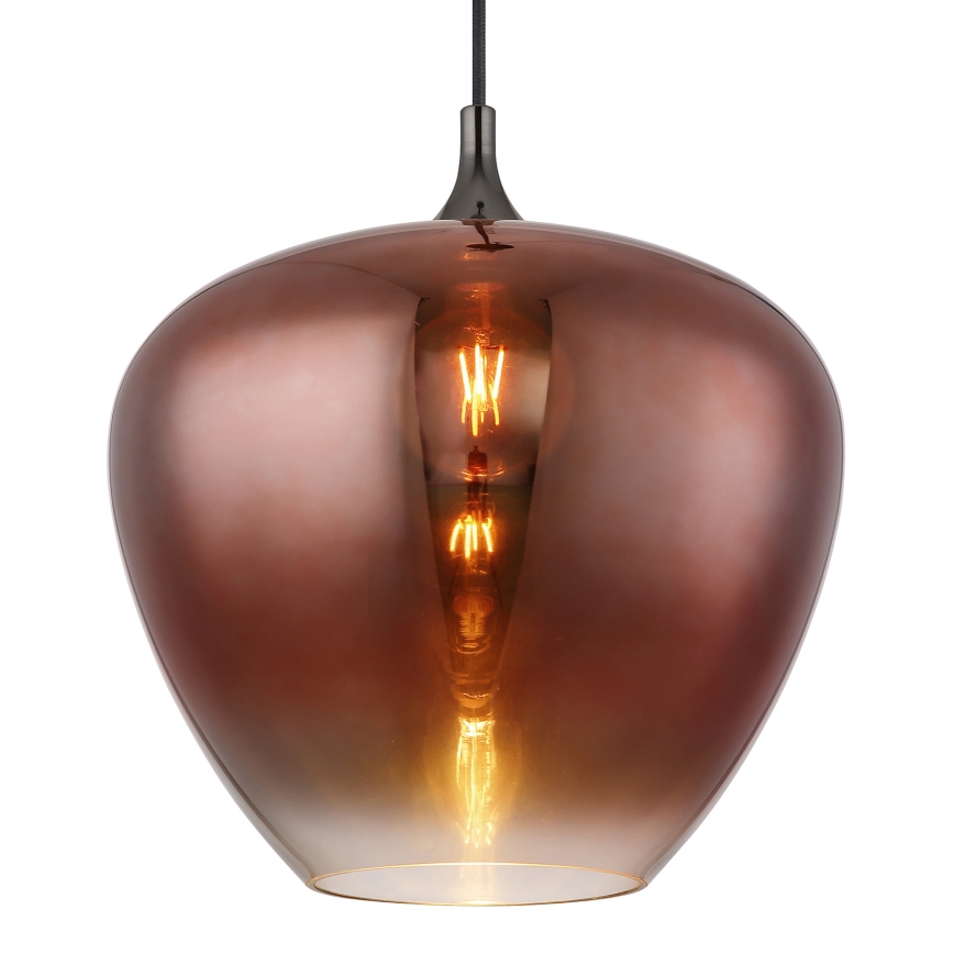 Globo - Chandelier on a string 1xE27/60W/230V d. 40 cm copper