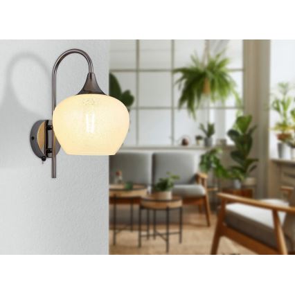 Globo - Wall lamp 1xE27/40W/230V white/anthracite