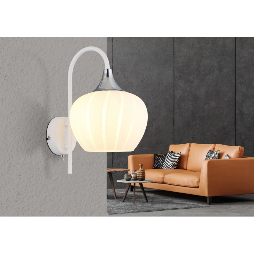 Globo - Wall lamp 1xE27/40W/230V white