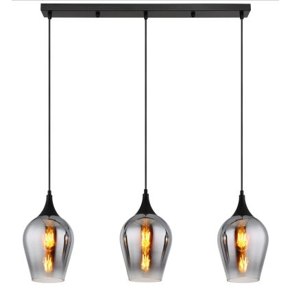 Globo - Chandelier on a string 3xE27/60W/230V