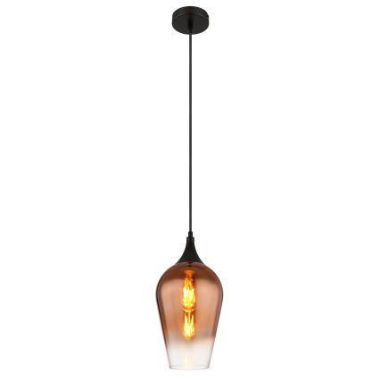 Globo - Chandelier on a string 1xE27/60W/230V d. 18 cm copper