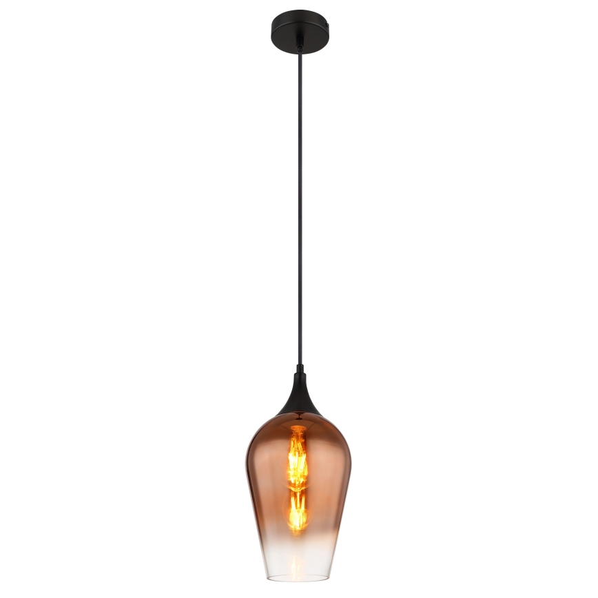 Globo - Chandelier on a string 1xE27/60W/230V d. 18 cm copper