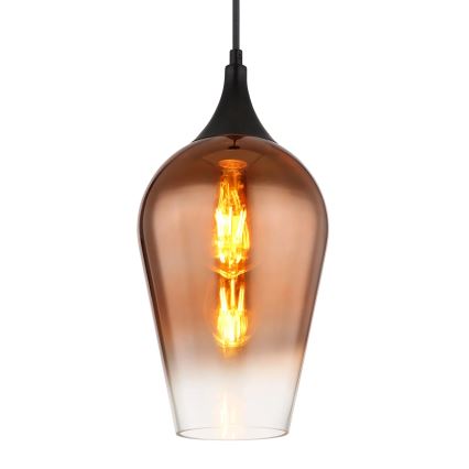 Globo - Chandelier on a string 1xE27/60W/230V d. 18 cm copper