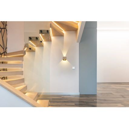 Globo - LED Wall light LED/8W/230V brown