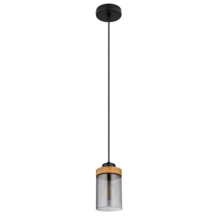 Globo - Chandelier on a string 1xE27/40W/230V metal/wood