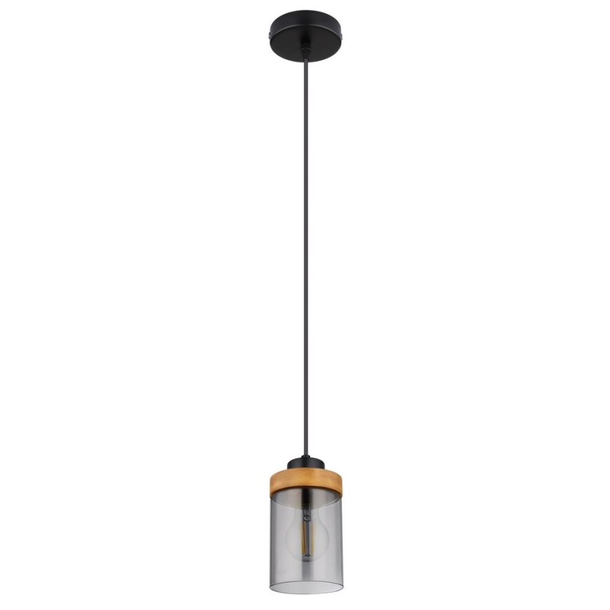 Globo - Chandelier on a string 1xE27/40W/230V metal/wood