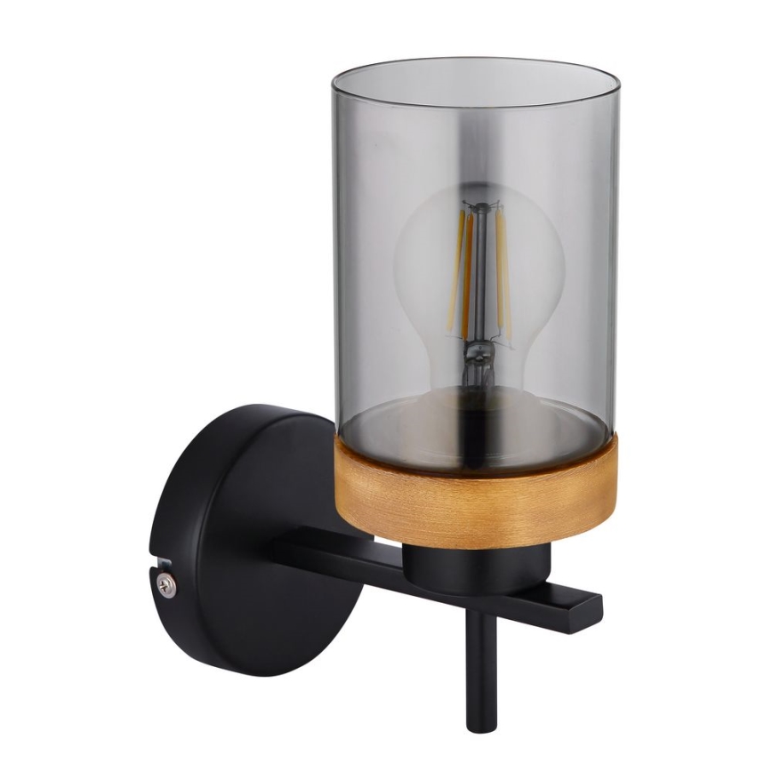 Globo - Wall lamp 1xE27/40W/230V metal/wood