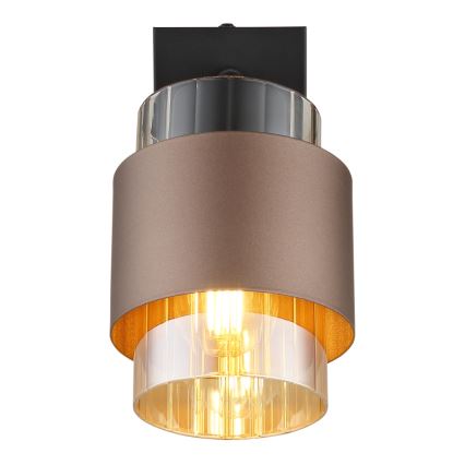 Globo - Wall spotlight 1xE27/40W/230V black/bronze