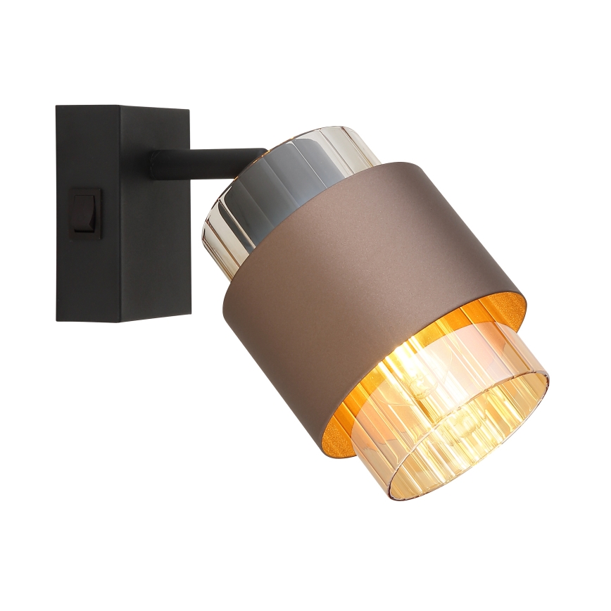 Globo - Wall spotlight 1xE27/40W/230V black/bronze