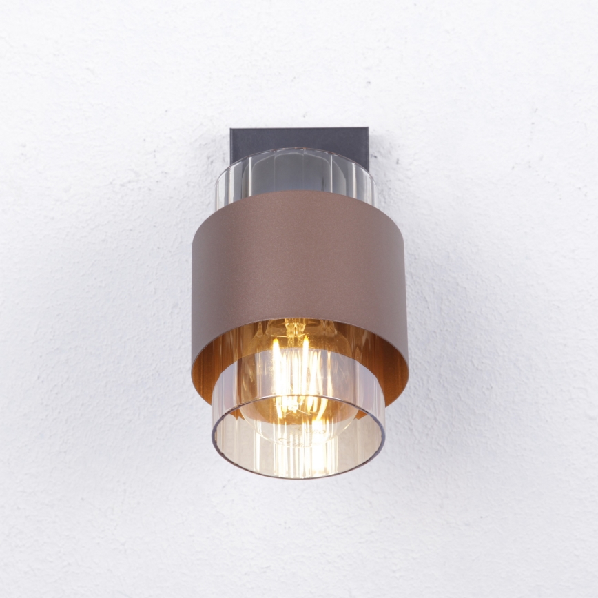 Globo - Wall spotlight 1xE27/40W/230V black/bronze