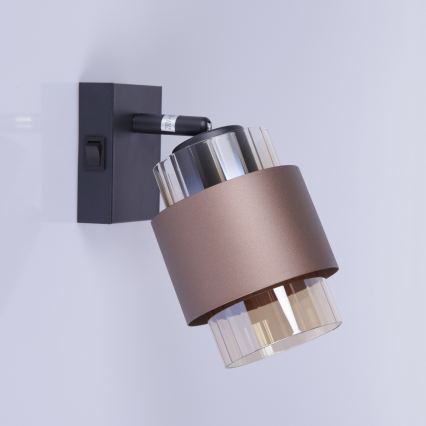 Globo - Wall spotlight 1xE27/40W/230V black/bronze