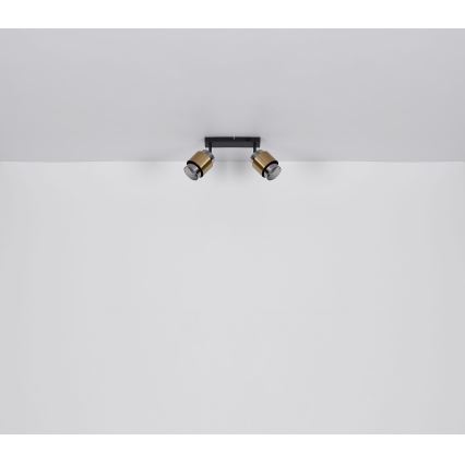 Globo - Spotlight 2xE27/40W/230V black/brass