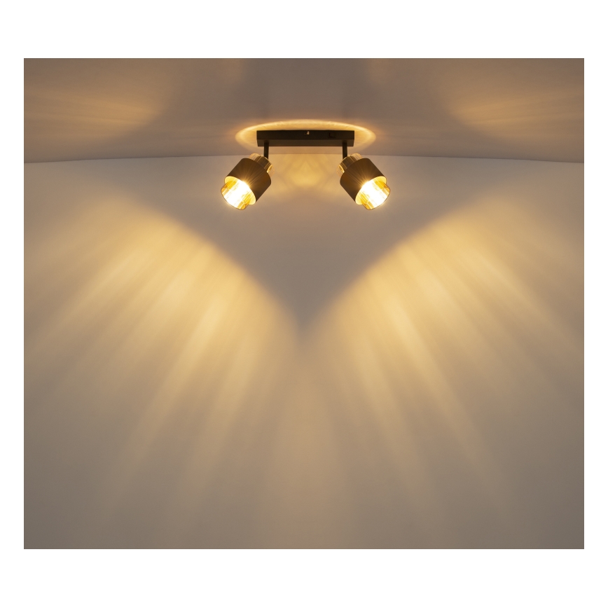 Globo - 2-Light Spotlight 2xE27/40W/230V Black/Bronze