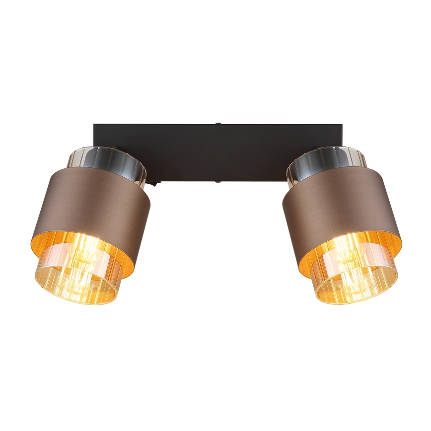 Globo - 2-Light Spotlight 2xE27/40W/230V Black/Bronze