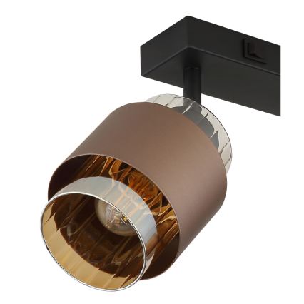 Globo - 2-Light Spotlight 2xE27/40W/230V Black/Bronze