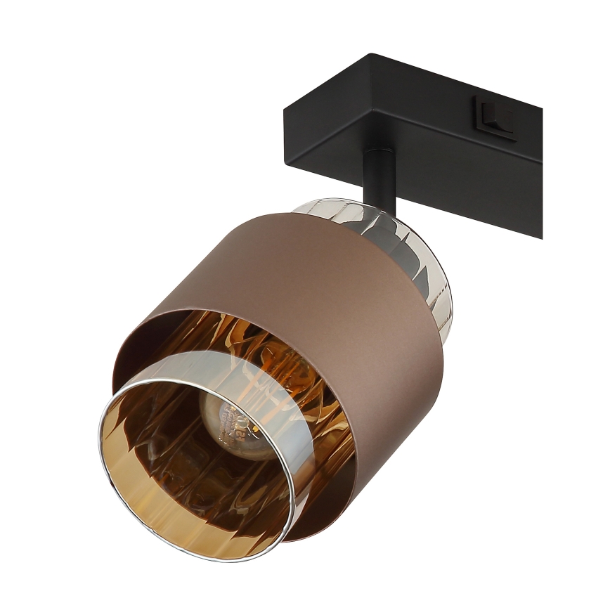 Globo - 2-Light Spotlight 2xE27/40W/230V Black/Bronze