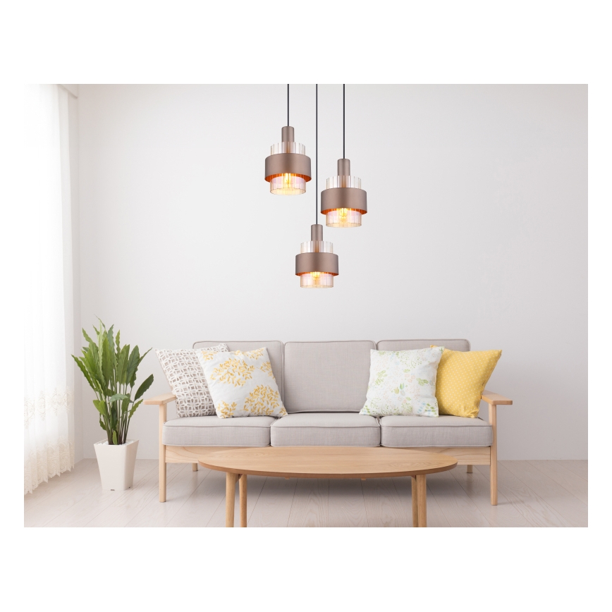 Globo - Chandelier on a string 3xE27/60W/230V d. 45 cm