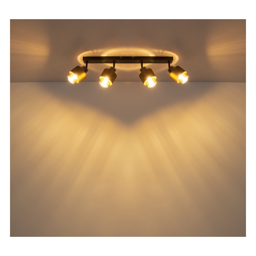 Globo - Spotlight 4xE27/40W/230V Black/Bronze