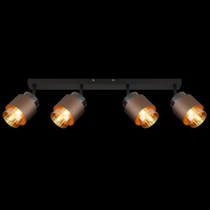 Globo - Spotlight 4xE27/40W/230V Black/Bronze