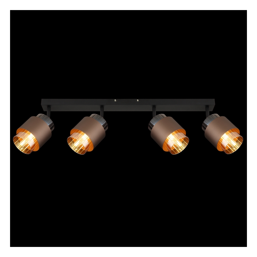 Globo - Spotlight 4xE27/40W/230V Black/Bronze
