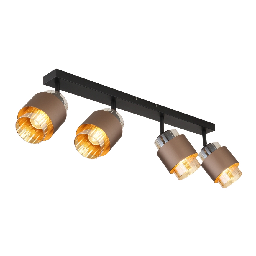 Globo - Spotlight 4xE27/40W/230V Black/Bronze