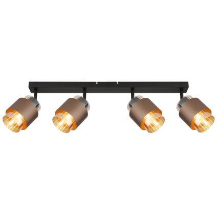 Globo - Spotlight 4xE27/40W/230V Black/Bronze